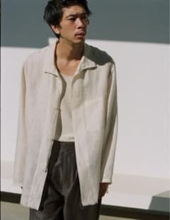AKIHA LINEN STAND COLLAR SHIRTのサムネイル