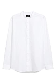 H&M レギュラーフィット ノーカラーシャツのサムネイル