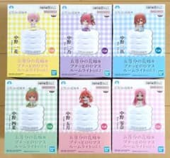 五等分の花嫁＊ プチっとのりマスルームライト　一花　二乃　三玖　四葉　五月　零奈