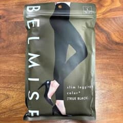 BELMISE slim leggings color+ Lサイズ　黒のサムネイル