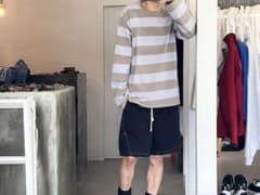 90~00s agnes b. stripe t-shirt - メルカリ