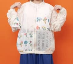 Scolar 162739：花柄×シフォン×レース 異素材シアーブルゾン - メルカリ