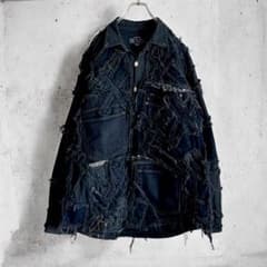 USA古着 CAVENLINE リメイクジャケット つぎはぎ パッチワーク USA古着 CAVENLINE リメイクジャケット つぎはぎ パッチワーク