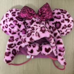 ディズニー ファンキャップ ピンク ヒョウ柄 ミニーのサムネイル