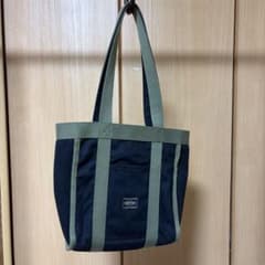 PORTER STAND TOTEトートバッグ ブラック/オリーブ - メルカリ