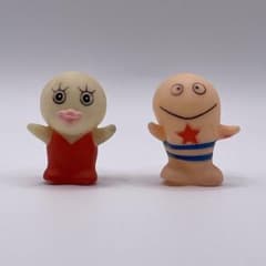 希少・当時物】オバケのQ太郎 ソフビ 指人形 U子 ドロンパ 2体セット