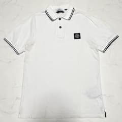 STONE  SLIM FIT コンパスロゴ　リンガーポロシャツ STONE ISLAND SLIM FIT コンパスロゴ リンガーポロシャツ - メルカリ