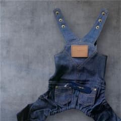 【新品 made in japan】Vagueデニムサロペット　インディゴ Mのサムネイル