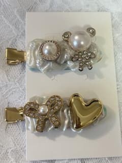 ハンドメイド ヘアクリップ 2個セットのサムネイル