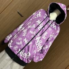nier clothing 防寒総柄ジップパーカー