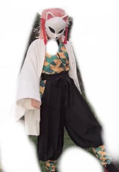 鬼滅の刃 錆兎 コスプレ 衣装 ウィッグ お面 - メルカリ