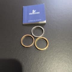 Swarovski リング 3本セット　Lsize　箱なしのサムネイル