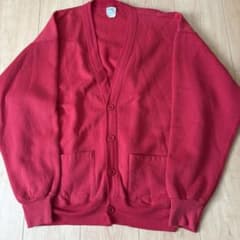 Quitman USA スウェット カーディガン レッドのサムネイル
