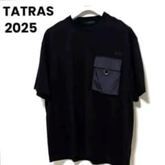 2025SS タトラス ヴェント VENTO 胸ポケット Tシャツ 黒 国内正規 