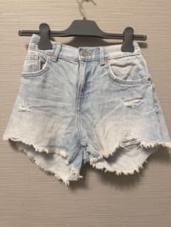 ZARA KIDS デニムショートパンツ ダメージ加工のサムネイル