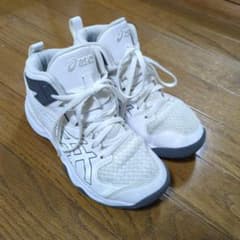 asicsアシックス DUNKSHOT MB 10ホワイト 21.5cmミニバスのサムネイル
