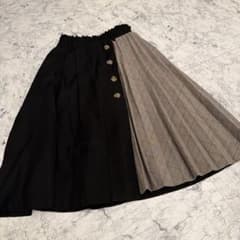同梱1300円　pom ponette 小学生　プリーツ　ボタン　スカート　女のサムネイル