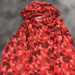 超大人気A BATHING APE ナイロンジャケット レッド Lサイズ