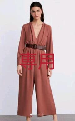 ZARA ベルト付 長袖オールインワンのサムネイル
