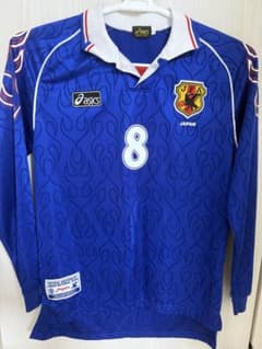 asics サッカー日本代表 中田英寿 8番 長袖ユニフォーム L - メルカリ