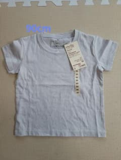 新品 無印良品 ベビーTシャツ ライトシルバーグレー 90cmのサムネイル