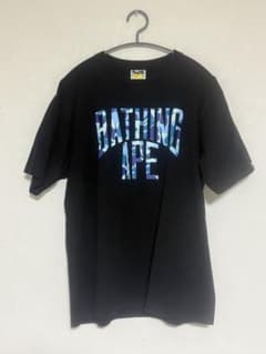 ネ*コ様 A BATHING APE ロゴ Tシャツ ブラックのサムネイル