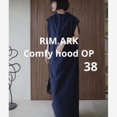 新品】RIM.ARK Comfy hood OP ダークネイビー／サイズ38 - メルカリ