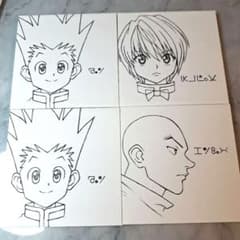 이치 반 복권 HUNTER × HUNTER E 상 캔버스 보드 4 점