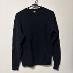 UNIQLO クルーネックセーター 紺 Mのサムネイル