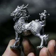 銅 細工 火麒麟 茶寵 書卓 装飾品 工芸品 置物 - メルカリ