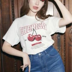 ハーリップトゥ チェリー Tシャツ herlipto Cherish Tee 白 - メルカリ