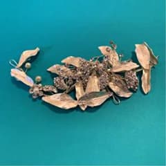 ビッグフラワー ボンネ ヘッドドレス シルバーのサムネイル