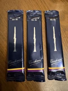 新品未使用】Vandoren バンドレンB♭クラリネットリード 3番 3本