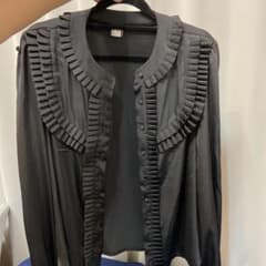 DHOLIC  サテンブラウス　シースルー　ブラックのサムネイル