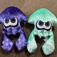 スプラトゥーン　ぬいぐるみ　イカ　２点のサムネイル