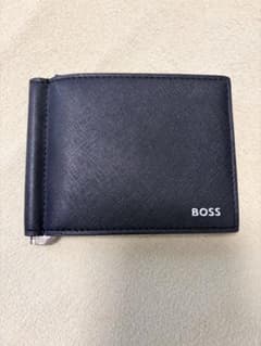 BOSS マネークリップ 二つ折り財布 ブラック - メルカリ