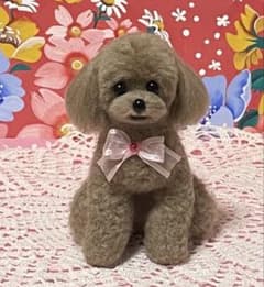 羊毛フェルトトイプードル 赤ちゃん 癒し | Shop at Mercari from