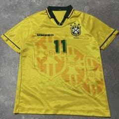 90s umbro ブラジル代表 ロマーリオ 1994年 サッカーシャツ - メルカリ