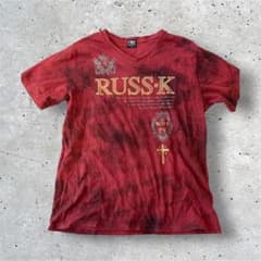 RUSS-K Tシャツ レッド y2k 平成 ギャル男 swagのサムネイル