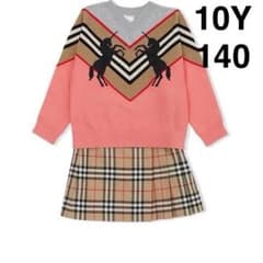 未使用に近い バーバリー ユニコーン ニット セーター ピンク 140 10歳のサムネイル