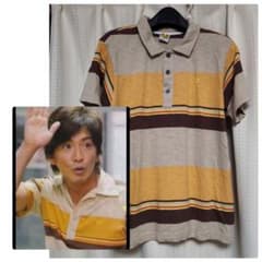 新品！HERO キムタク着用 HANG TEN ボーダーポロシャツ M　ハンテン ヴィンテージHANGTEN ハンテン オールドサーフボーダー