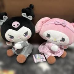 ゆるかわサンリオキャラクターズ Lぬいぐるみ YK学園高等部　クロミ、マイメロ