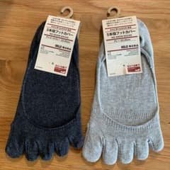 MUJI無印良品　5本指フットカバー　新品2足セットのサムネイル