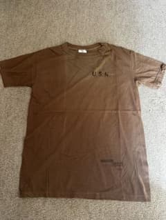 米軍実物 U.S.N. アンダーシャツ Tシャツ ブラウン
