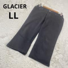 GLACIER グラシア カジュアルパンツ クロップド丈 黒 無地 綿/LL