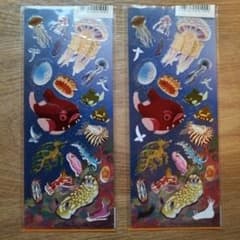 海洋深海生物シール 2枚セット✦Ocean Creatures Stickerのサムネイル