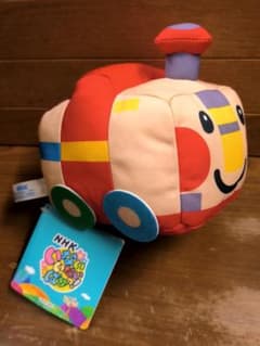 紙タグ付 NHK いないいないばあっ! ゴットン ぬいぐるみ ダンボール機関車