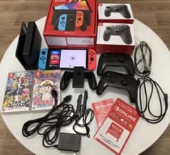 Switch 有機EL 本体 完備品 プロコン2個 スマブラ 桃鉄 256GB - メルカリ