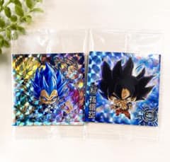 ドラゴンボール 超戦士シールウエハース超 孫悟空 ベジータ シール 2枚セットのサムネイル