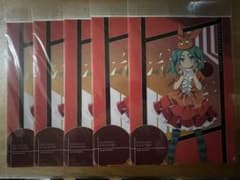5枚セット　エディオン　物語シリーズ　斧乃木余接　クリアファイルのサムネイル